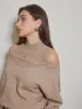 2 in 1 Cutout Shift Sweater sold by COMMENSE