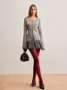 Breasted Bell Sleeve Slim Cardigan sold by COMMENSE