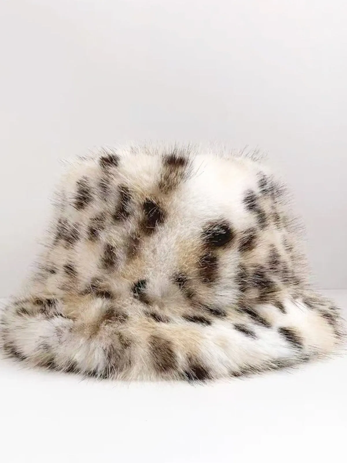 Leopard Printed Plush Bucket Hat sold by COMMENSE product image thumbnail 2