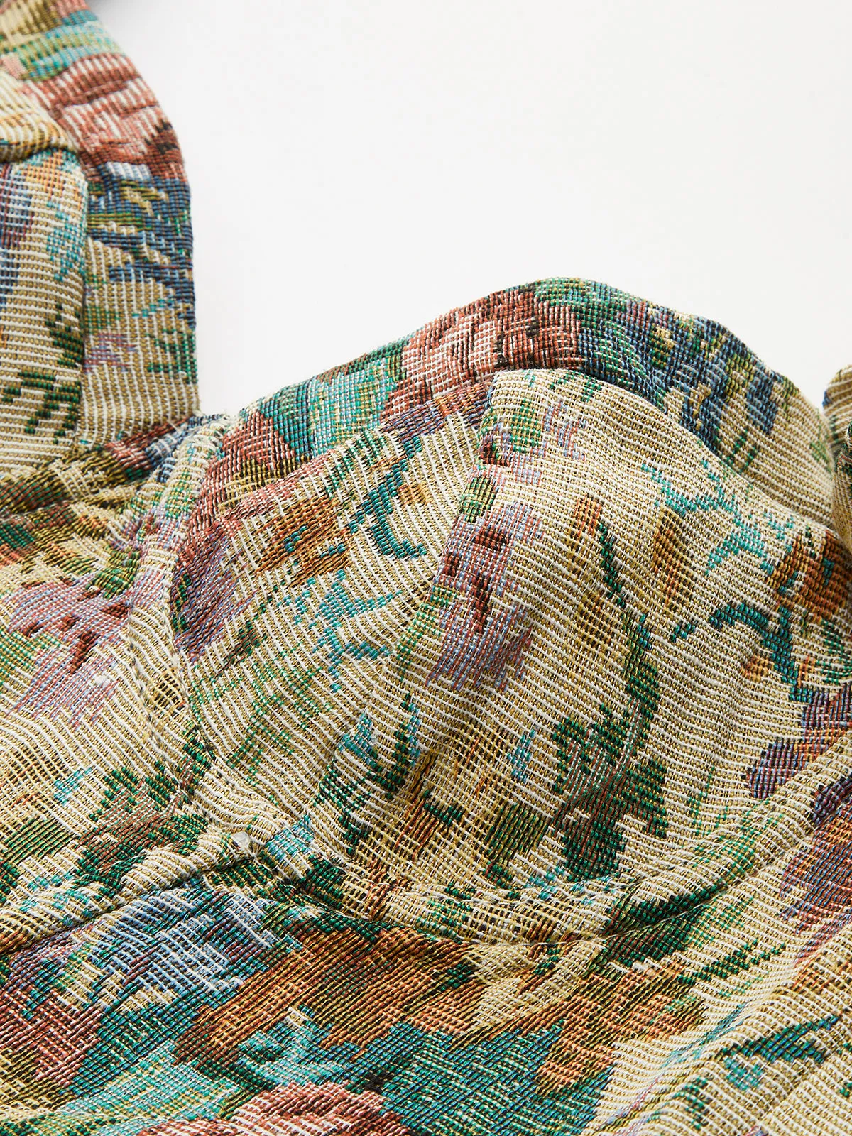 Boheme Zipper Crop Corset Blouse sold by COMMENSE product image thumbnail 4