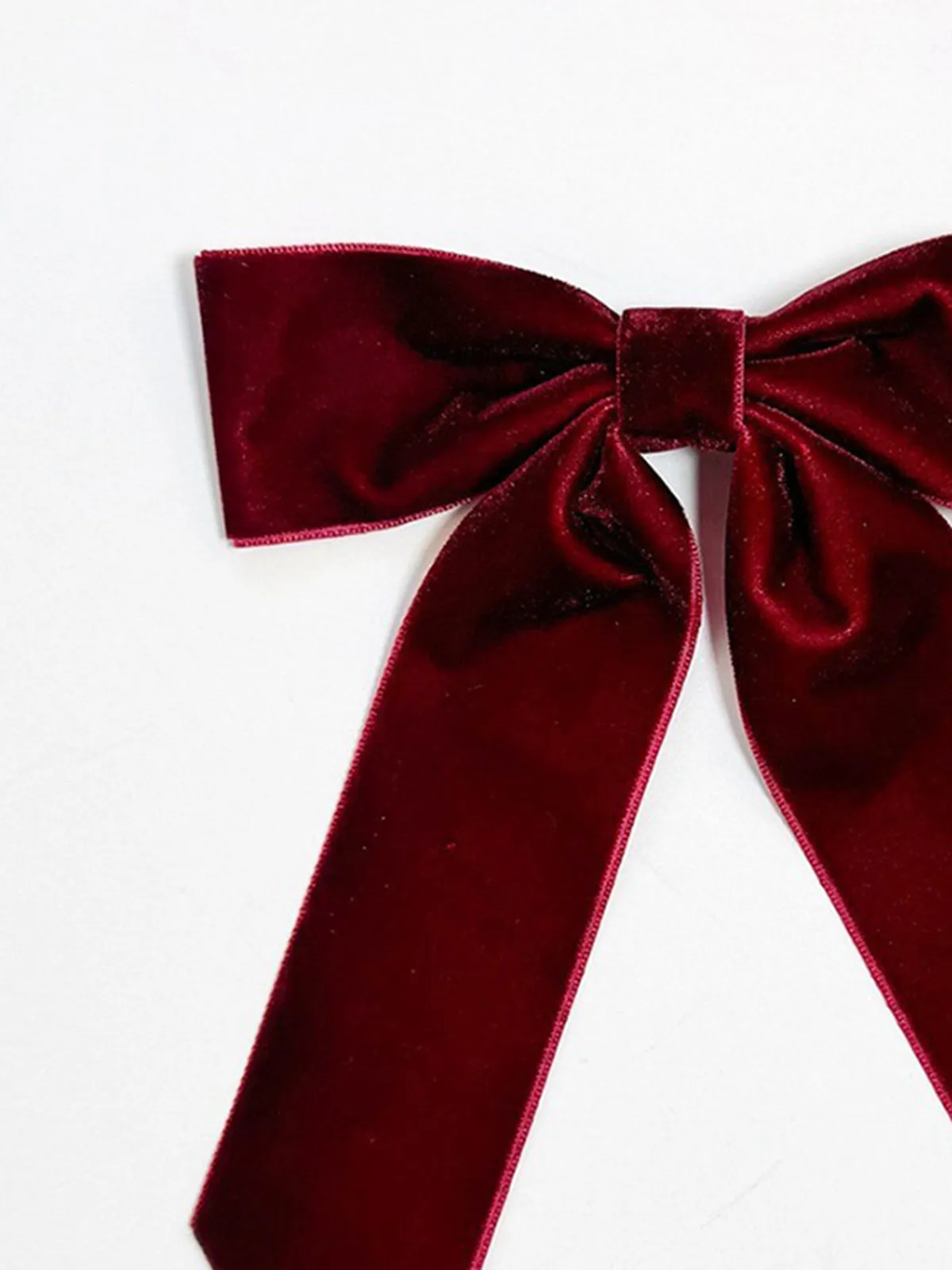 Velvet Bow Hair Clip sold by COMMENSE product image thumbnail 2