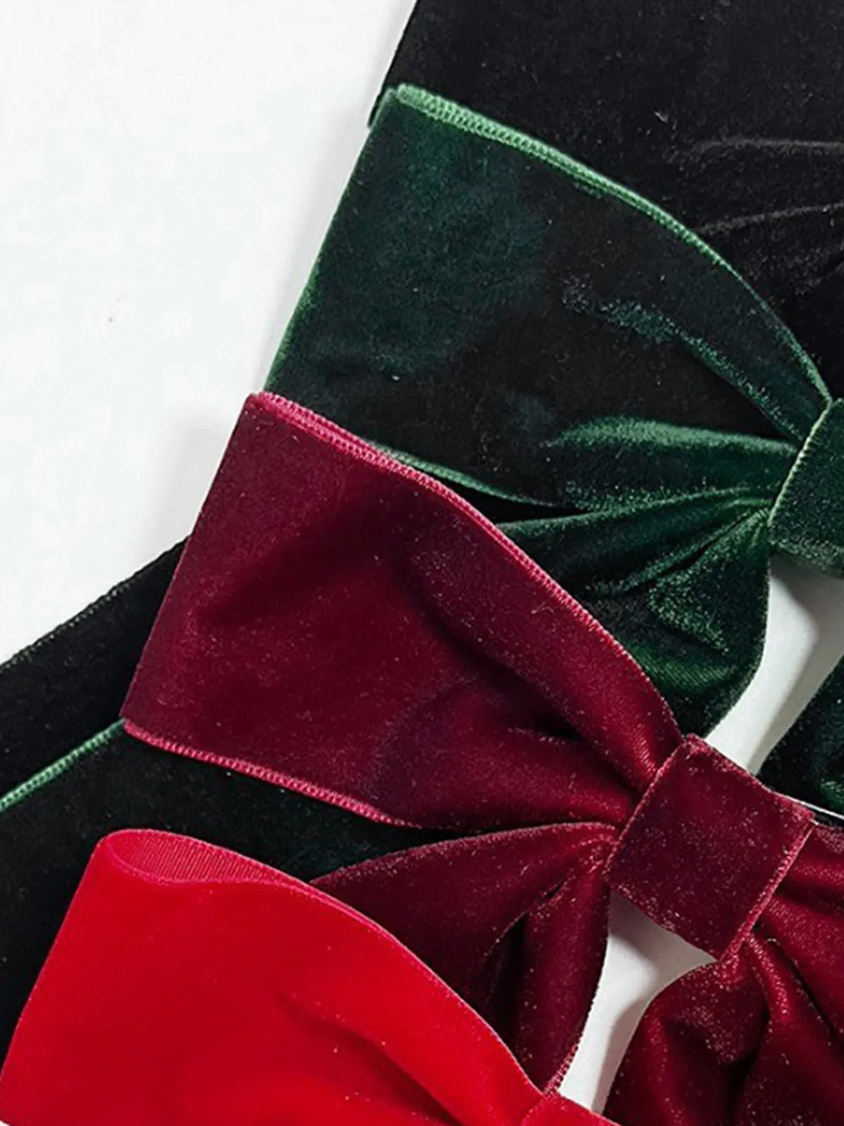Velvet Bow Hair Clip sold by COMMENSE product image thumbnail 3