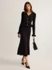 Ruffle Slim Sweater Dress sold by COMMENSE
