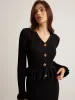Ruffle Slim Sweater Dress sold by COMMENSE