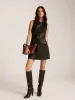 Minimalist Belted Faux Leather Tank Dress sold by COMMENSE