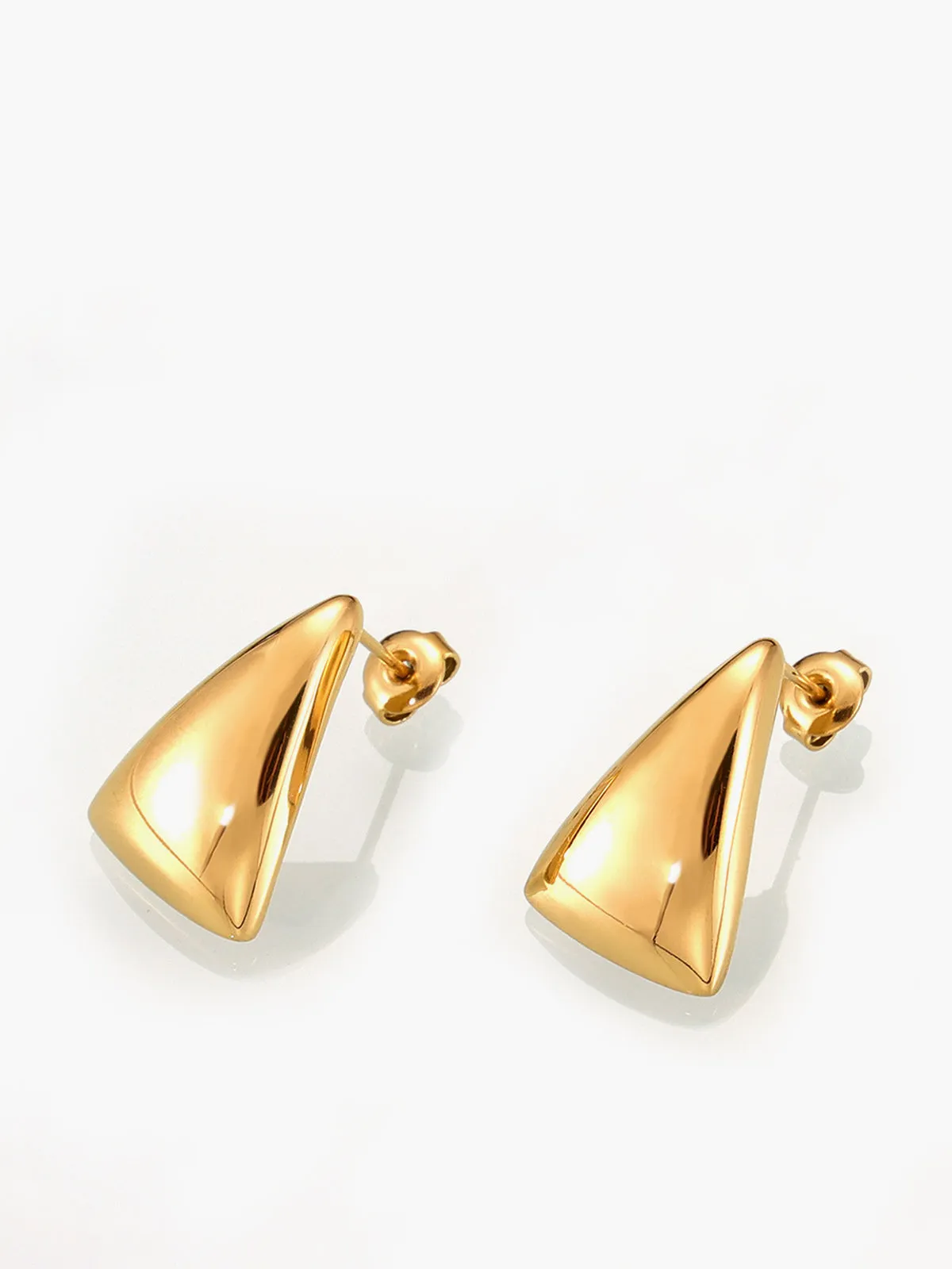 Triangle Stud Drop Earrings sold by COMMENSE product image thumbnail 3