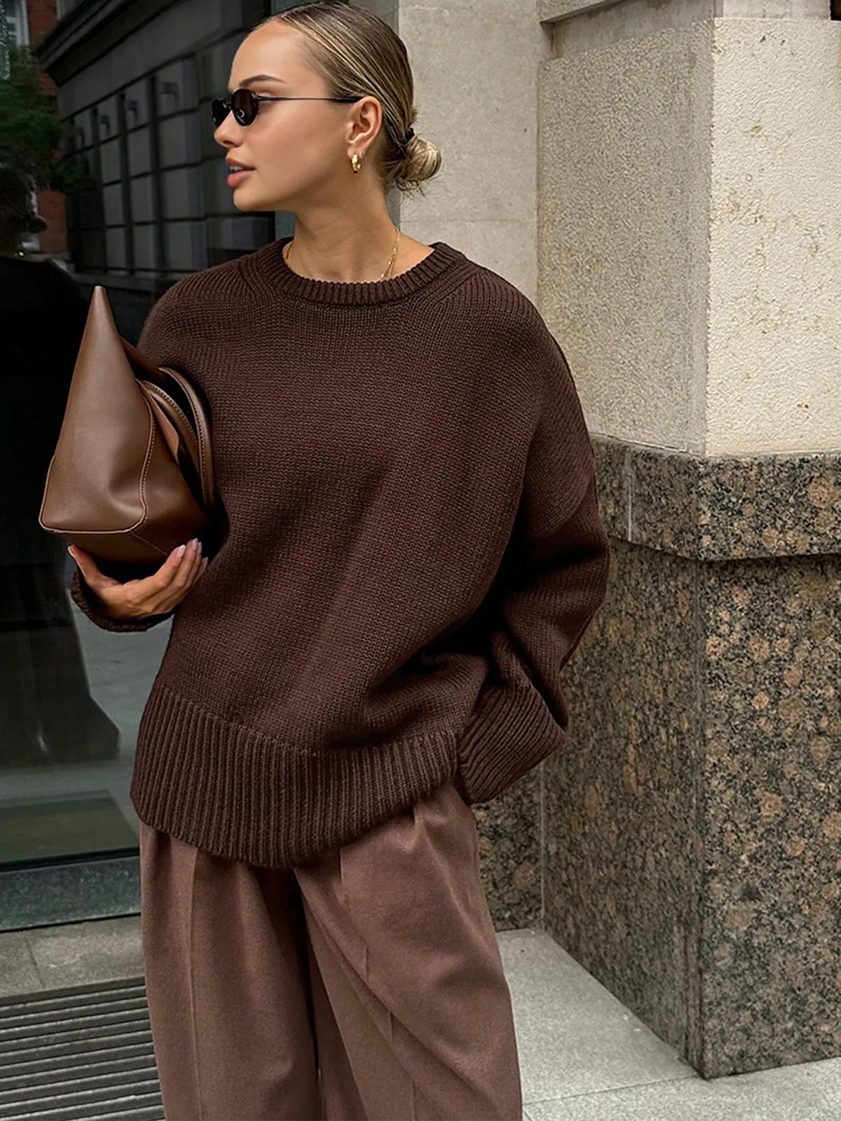 Minimalist Plain Shift Sweater sold by COMMENSE product image thumbnail 2
