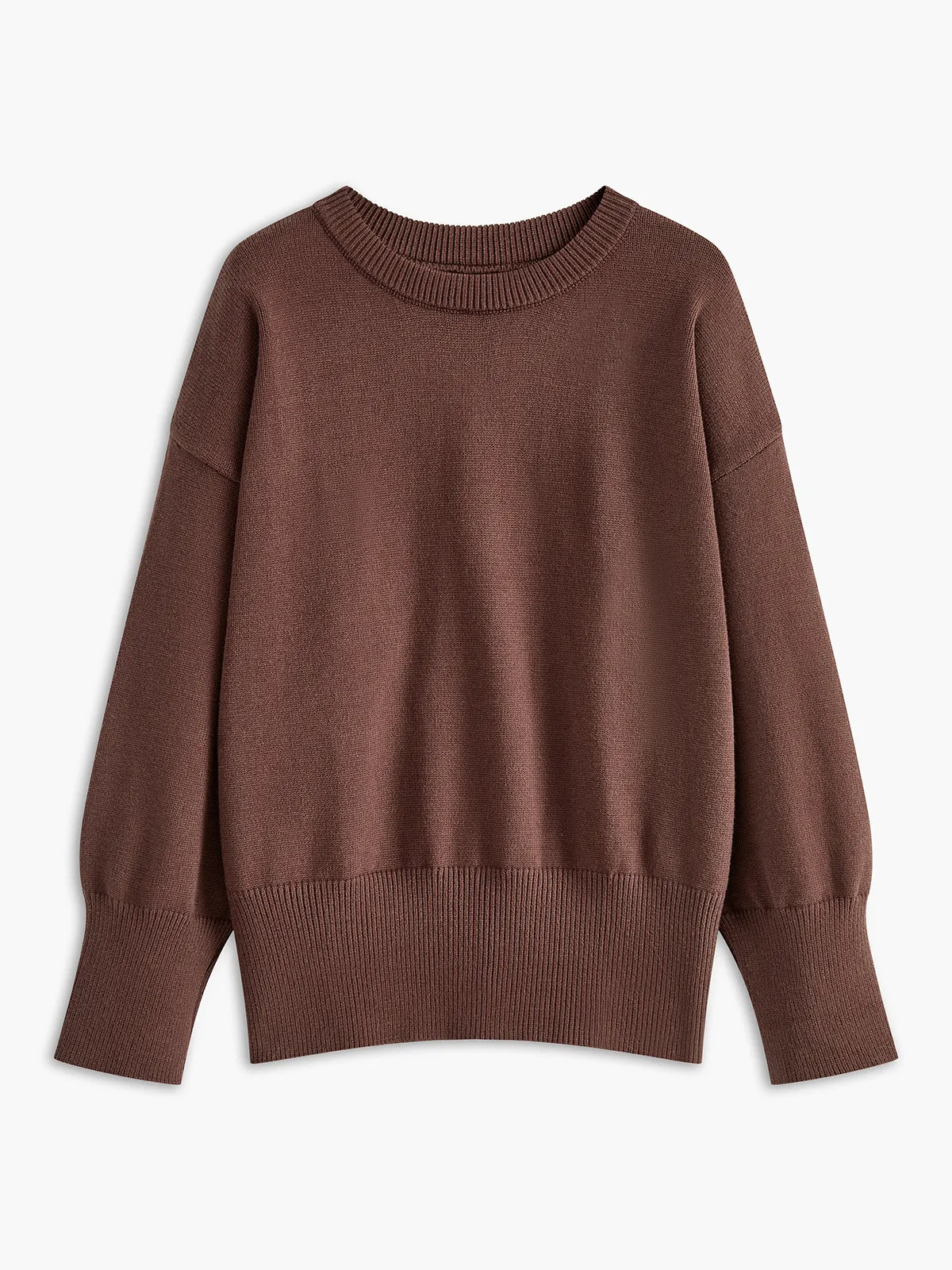 Minimalist Plain Shift Sweater sold by COMMENSE