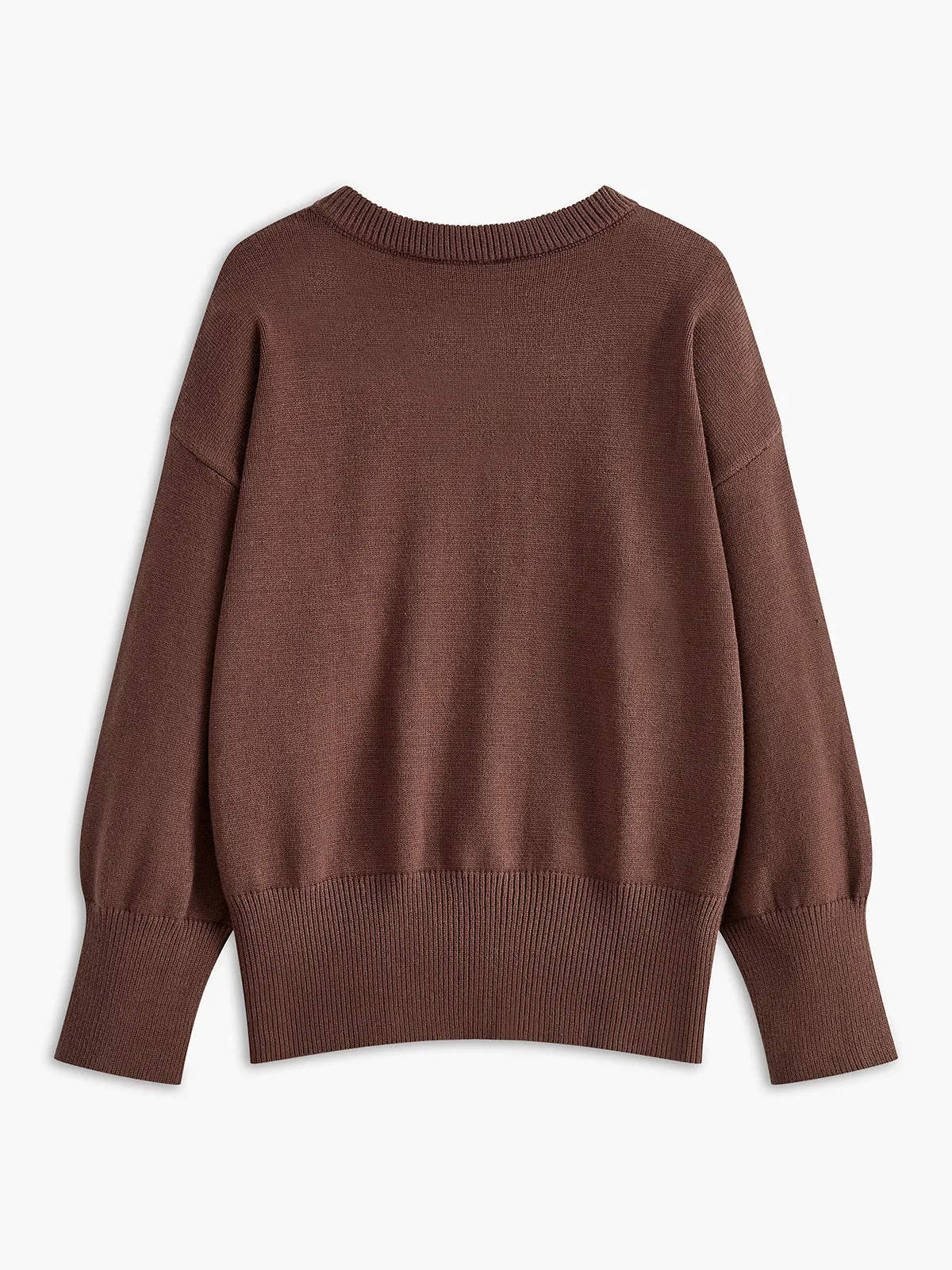 Minimalist Plain Shift Sweater sold by COMMENSE product image thumbnail 3