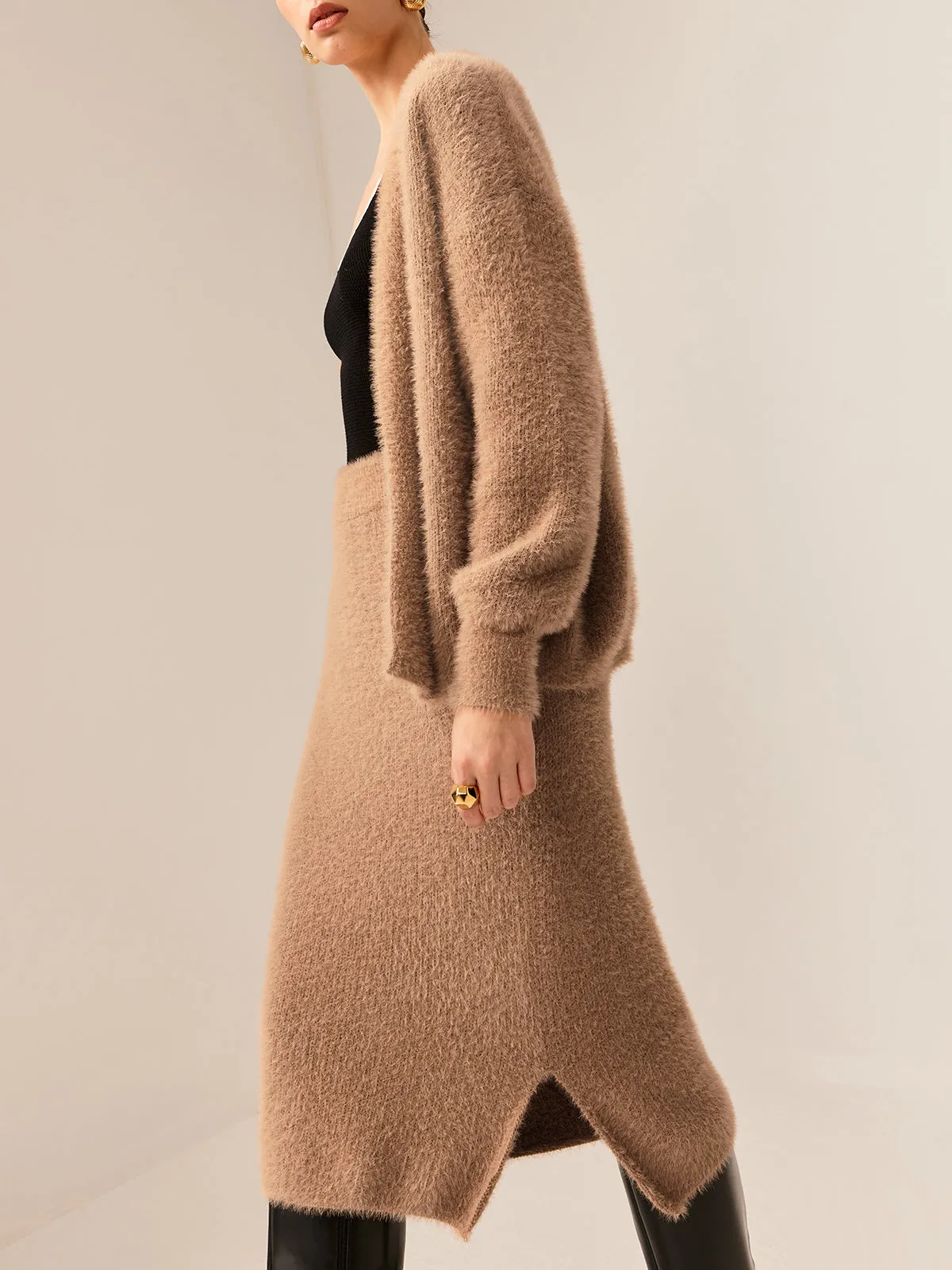 Plain Fuzzy Cozy Sweater Co-ords sold by COMMENSE product image thumbnail 3