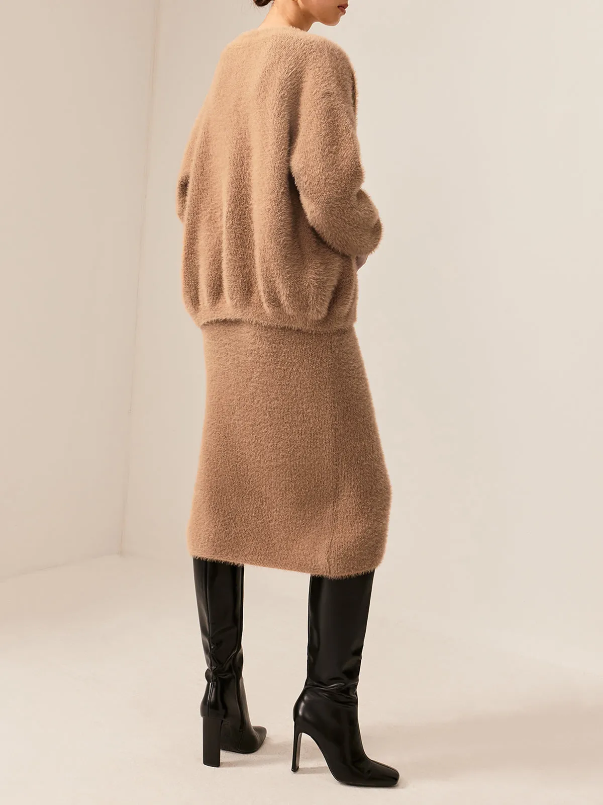 Plain Fuzzy Cozy Sweater Co-ords sold by COMMENSE product image thumbnail 5