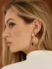 Mermaid Tail Ruched Earrings sold by COMMENSE