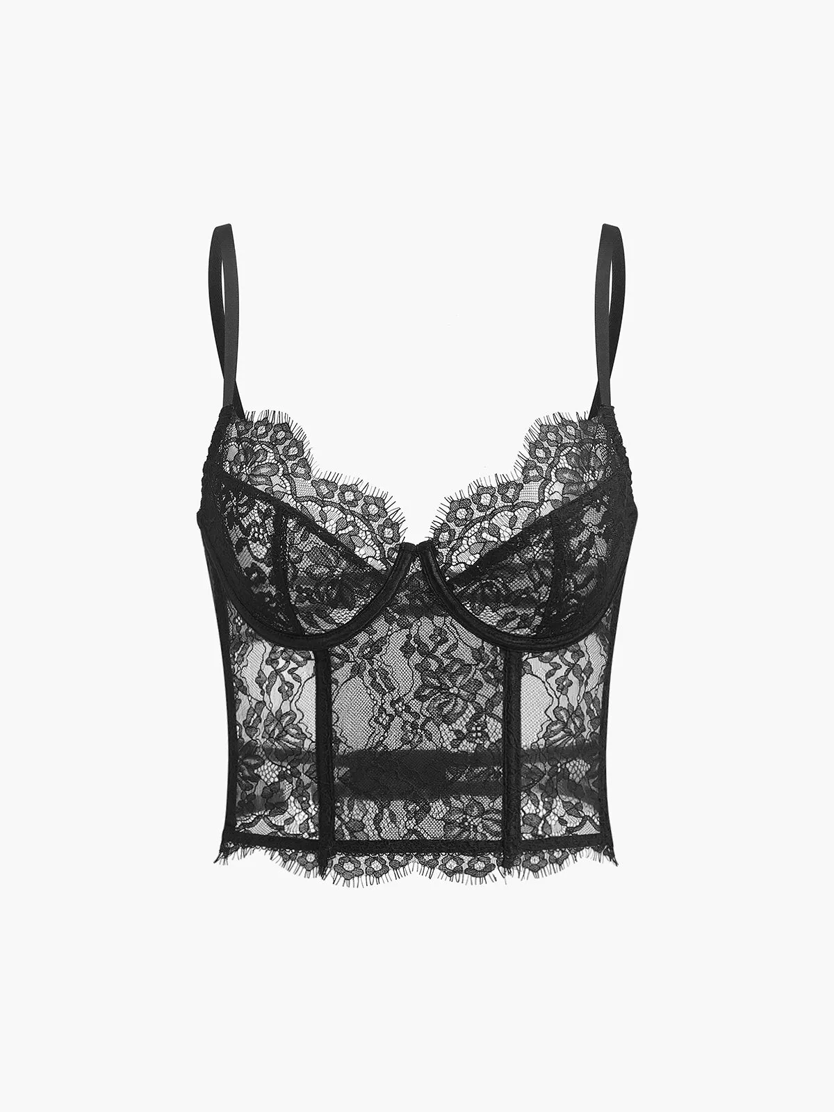 Lace Crop Cami Top sold by COMMENSE product image thumbnail 2