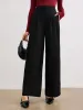 Pleated Wide-Leg Pants sold by COMMENSE