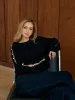 Elegant Metal-Detail Cutout Sweater sold by COMMENSE