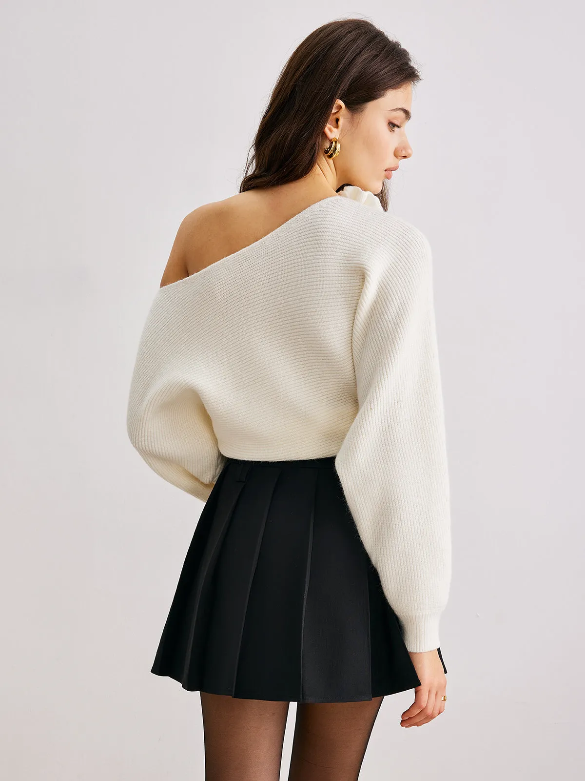 Pleated Mini Skirt Without Belt sold by COMMENSE product image thumbnail 5