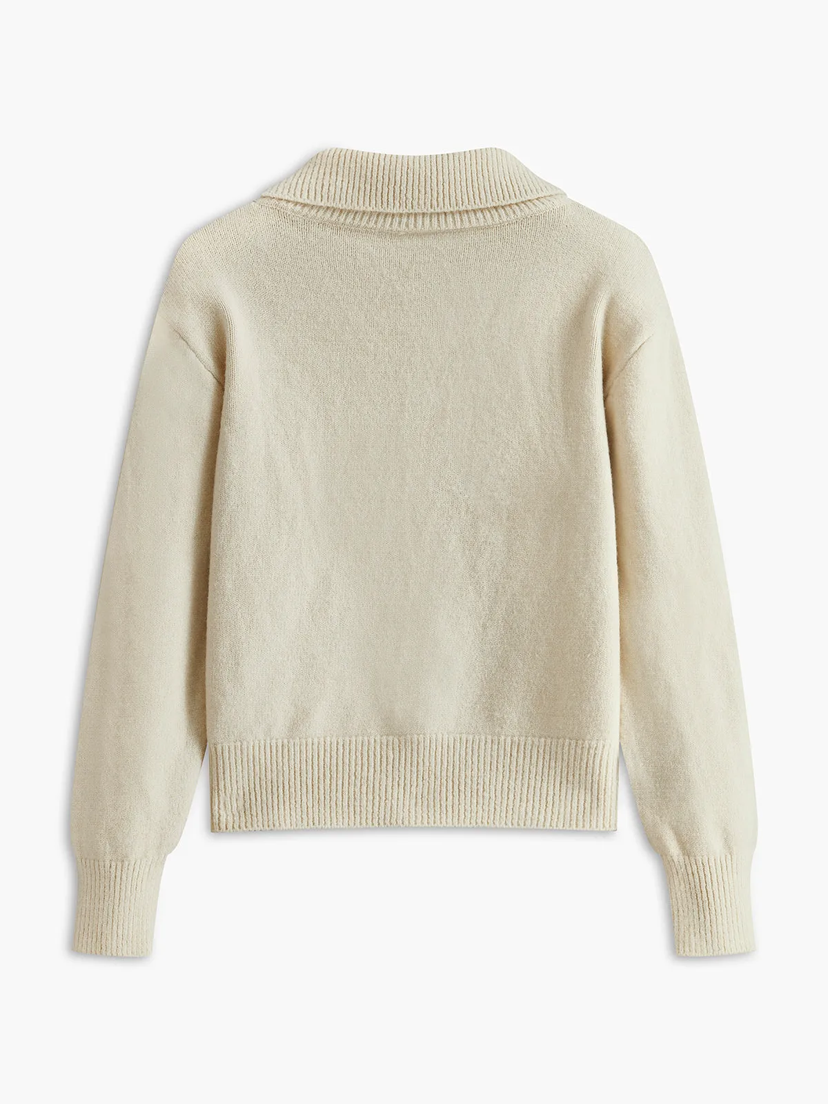 Turtleneck Contrast Button Cardigan sold by COMMENSE product image thumbnail 5