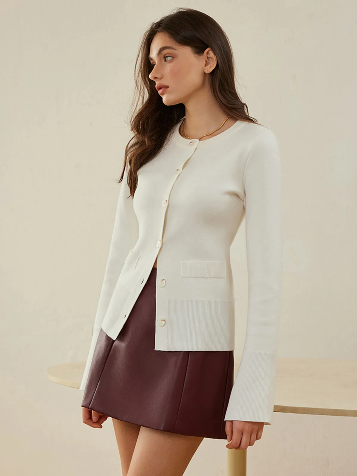 Button Down Slim Cardigan sold by COMMENSE