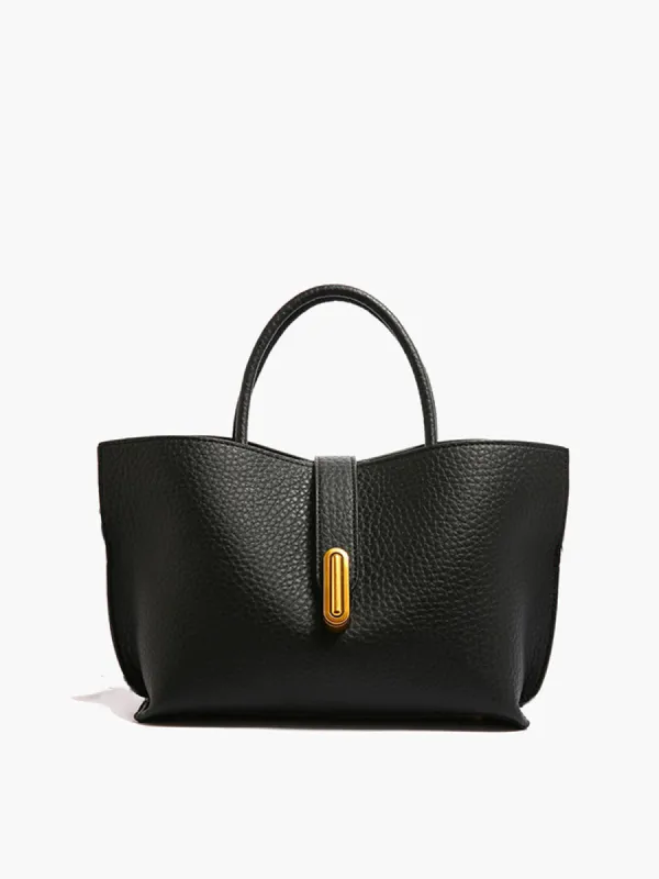 Top Handle Textured Shoulder Bag sold by COMMENSE