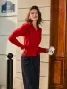 3D Flower Button Pleated Cardigan sold by COMMENSE