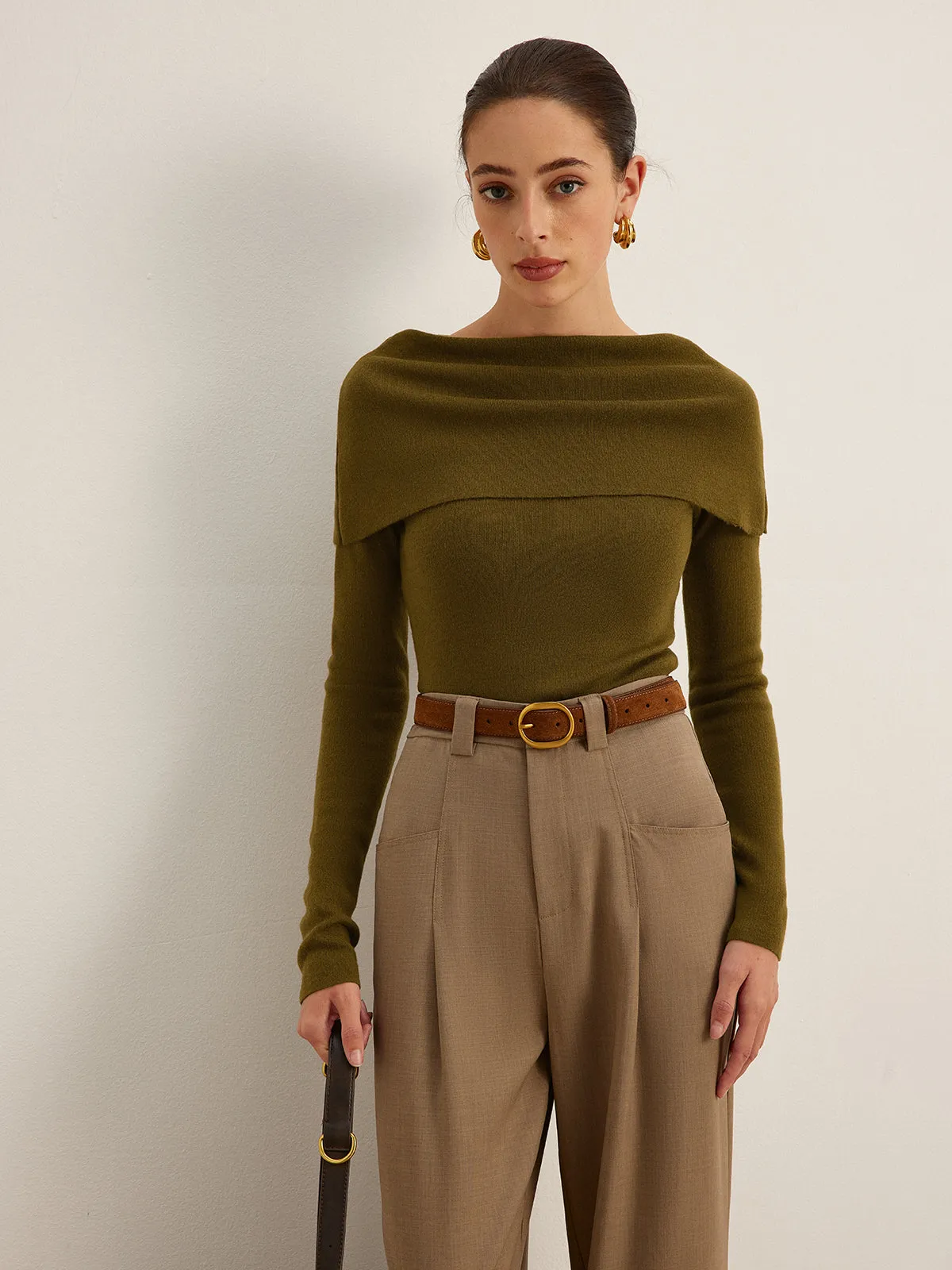 Wool-Blend Skinny Sweater sold by COMMENSE product image thumbnail 4