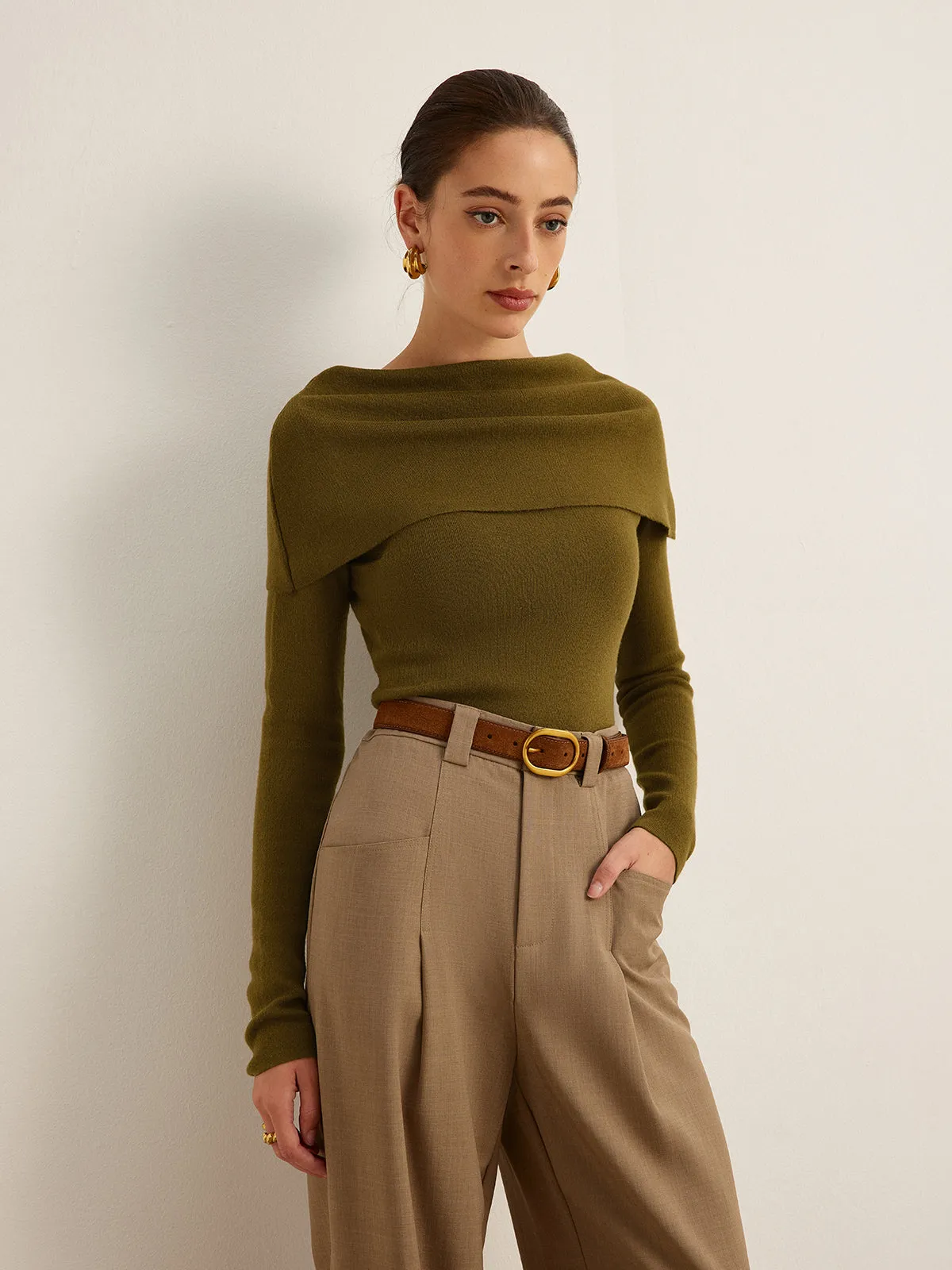 Wool-Blend Skinny Sweater sold by COMMENSE product image thumbnail 2