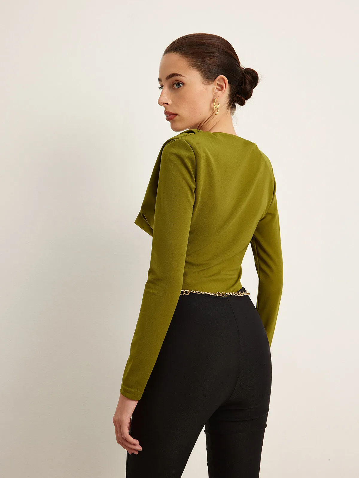 Cowl Neck Bodysuit sold by COMMENSE product image thumbnail 4