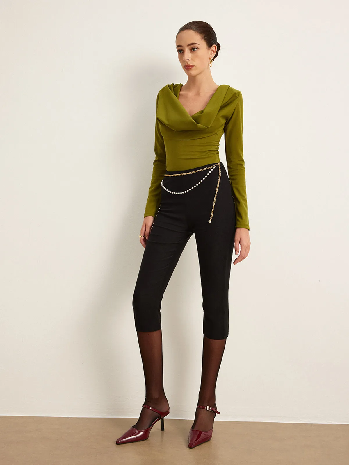 Cowl Neck Bodysuit sold by COMMENSE product image thumbnail 5