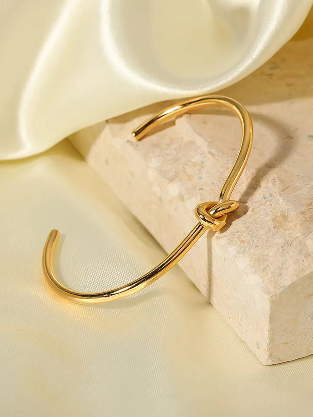 Knotted Open Bracelet sold by COMMENSE product image thumbnail 3