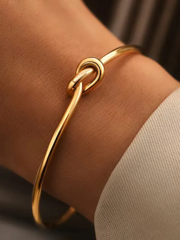 Knotted Open Bracelet sold by COMMENSE