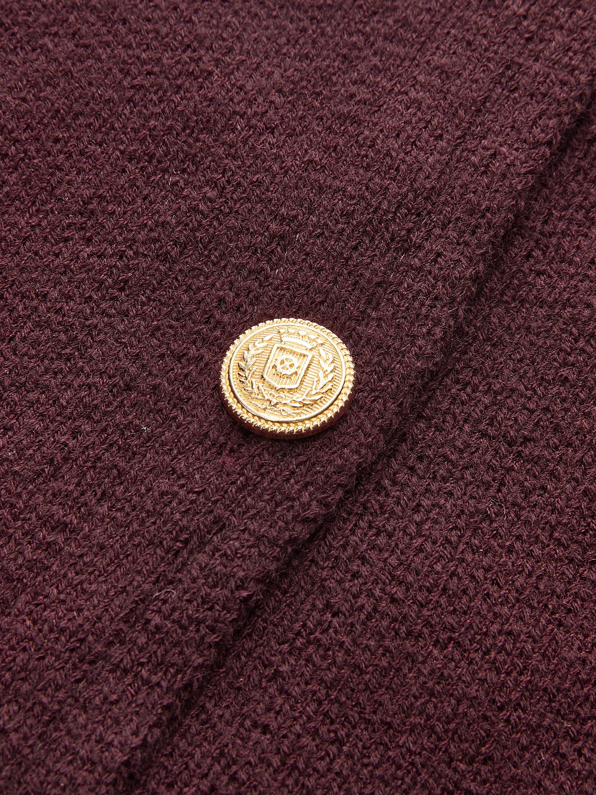 Crew Neck Metal Button Sweater Vest sold by COMMENSE product image thumbnail 3