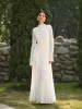 Mock Neck Lace Flowy Long Dress sold by COMMENSE