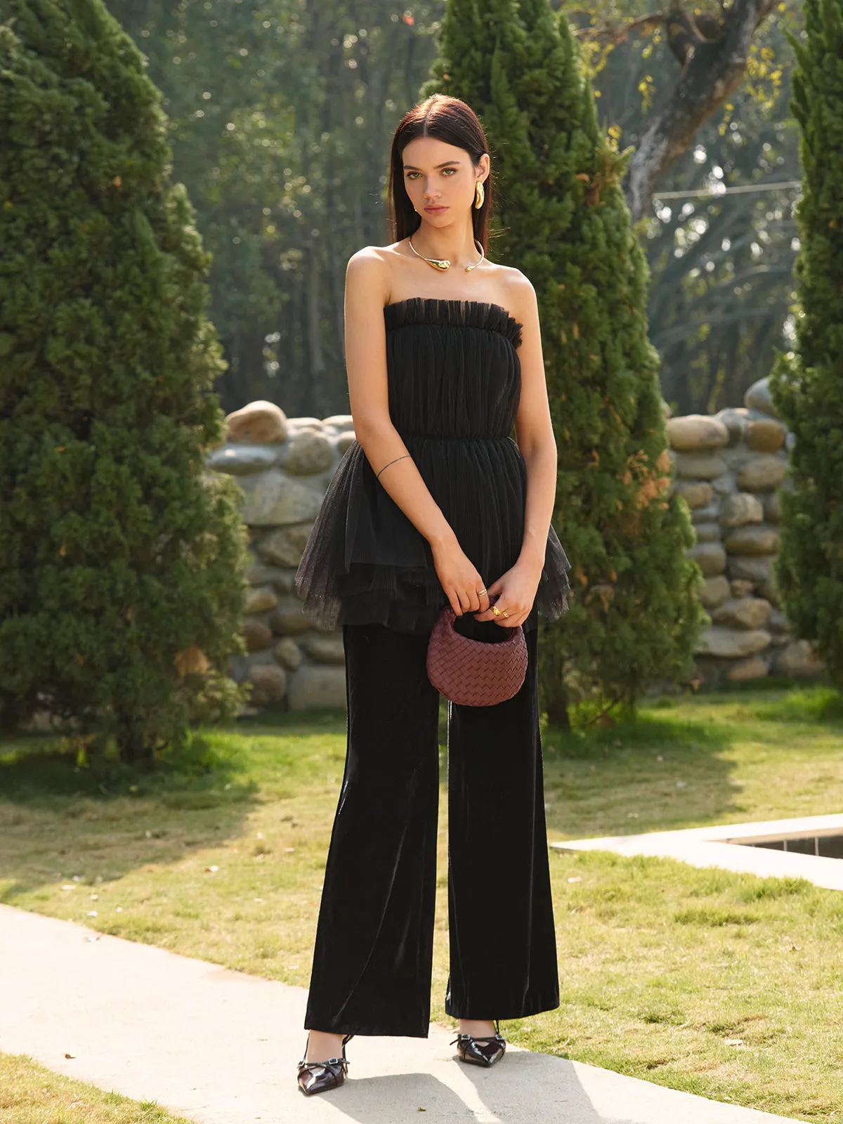 Bud Waist Mesh Tube Top sold by COMMENSE product image thumbnail 4