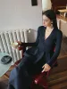 Mid-Waist Ruffle Sweater Pants sold by COMMENSE