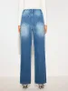 Mid-Waist Denim Jeans sold by COMMENSE