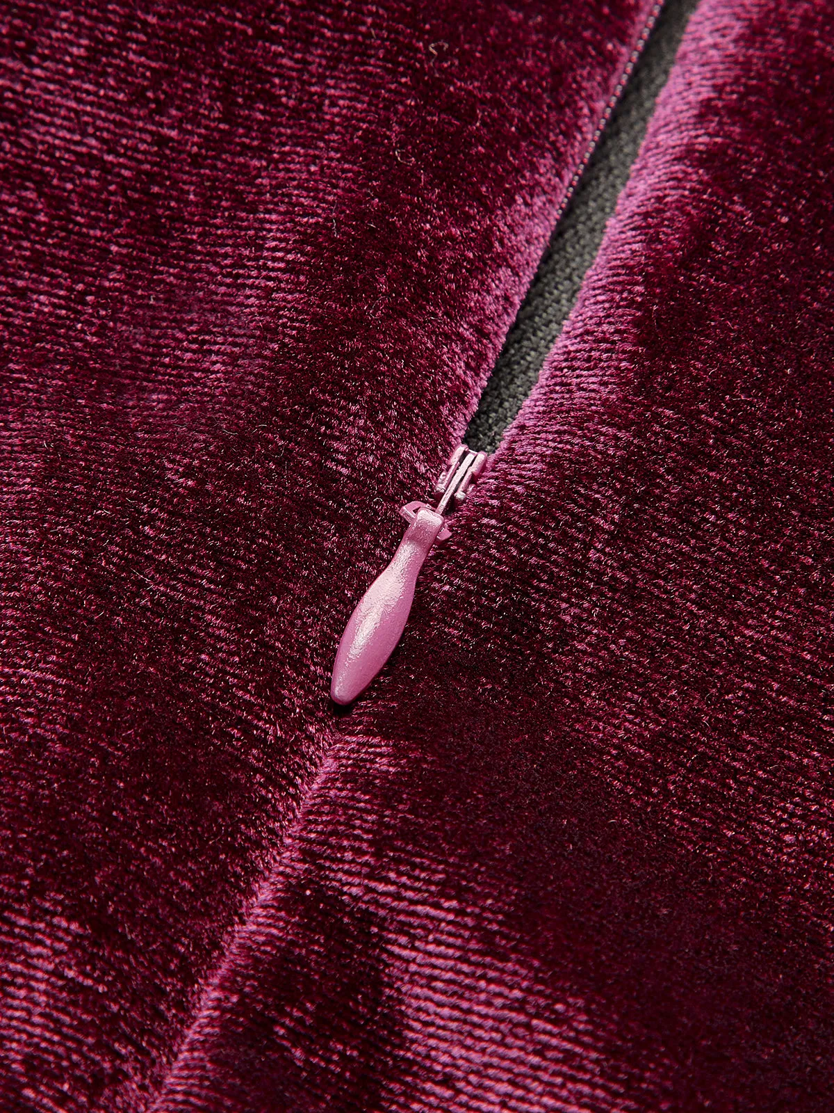 Velvet Zipper Slim Tank Dress sold by COMMENSE product image thumbnail 4