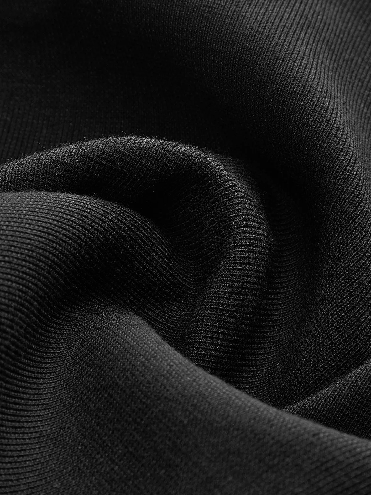 Hig-Waist Zipper Jersey Shorts With Belt sold by COMMENSE product image thumbnail 3