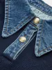 2 in 1 Panel Lapel Sweater sold by COMMENSE