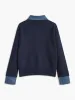 2 in 1 Panel Lapel Sweater sold by COMMENSE