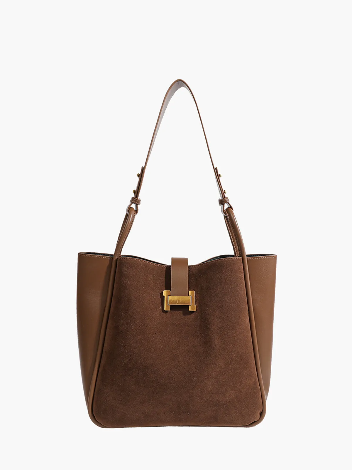 Metal-Detail Panel Tote Bag sold by COMMENSE