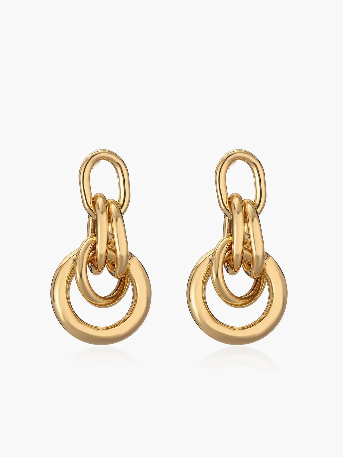 Knot Chunky Hoop Earrings sold by COMMENSE