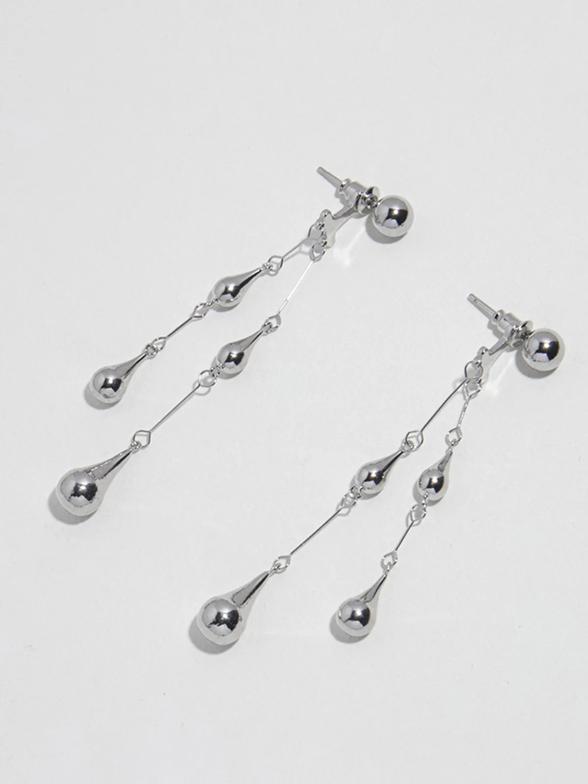 Water Drop Tassel Stud Earrings sold by COMMENSE product image thumbnail 2
