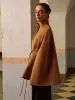 Stand Collar Lariat-Belted Warm Cloak sold by COMMENSE
