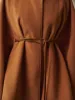 Stand Collar Lariat-Belted Warm Cloak sold by COMMENSE
