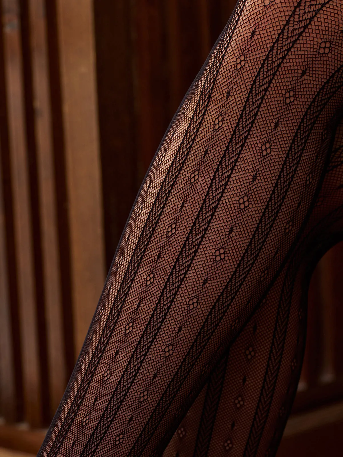 Hollow Floral Tights sold by COMMENSE product image thumbnail 3