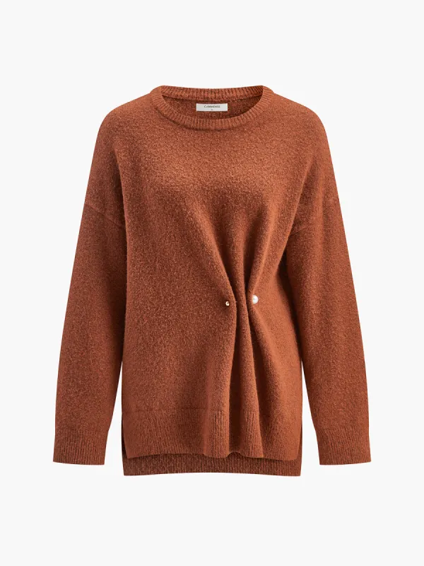 Wool-Blend Beaded-Detail Sweater sold by COMMENSE