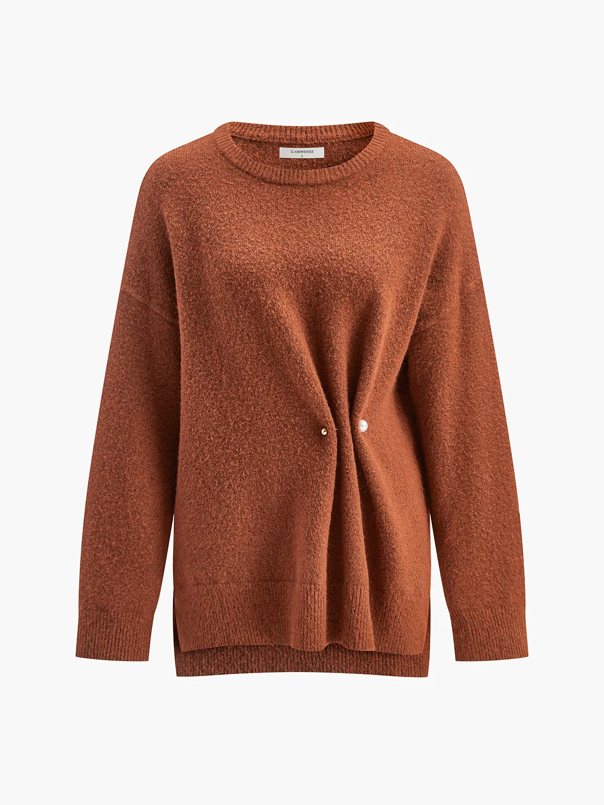Wool-Blend Beaded-Detail Sweater sold by COMMENSE