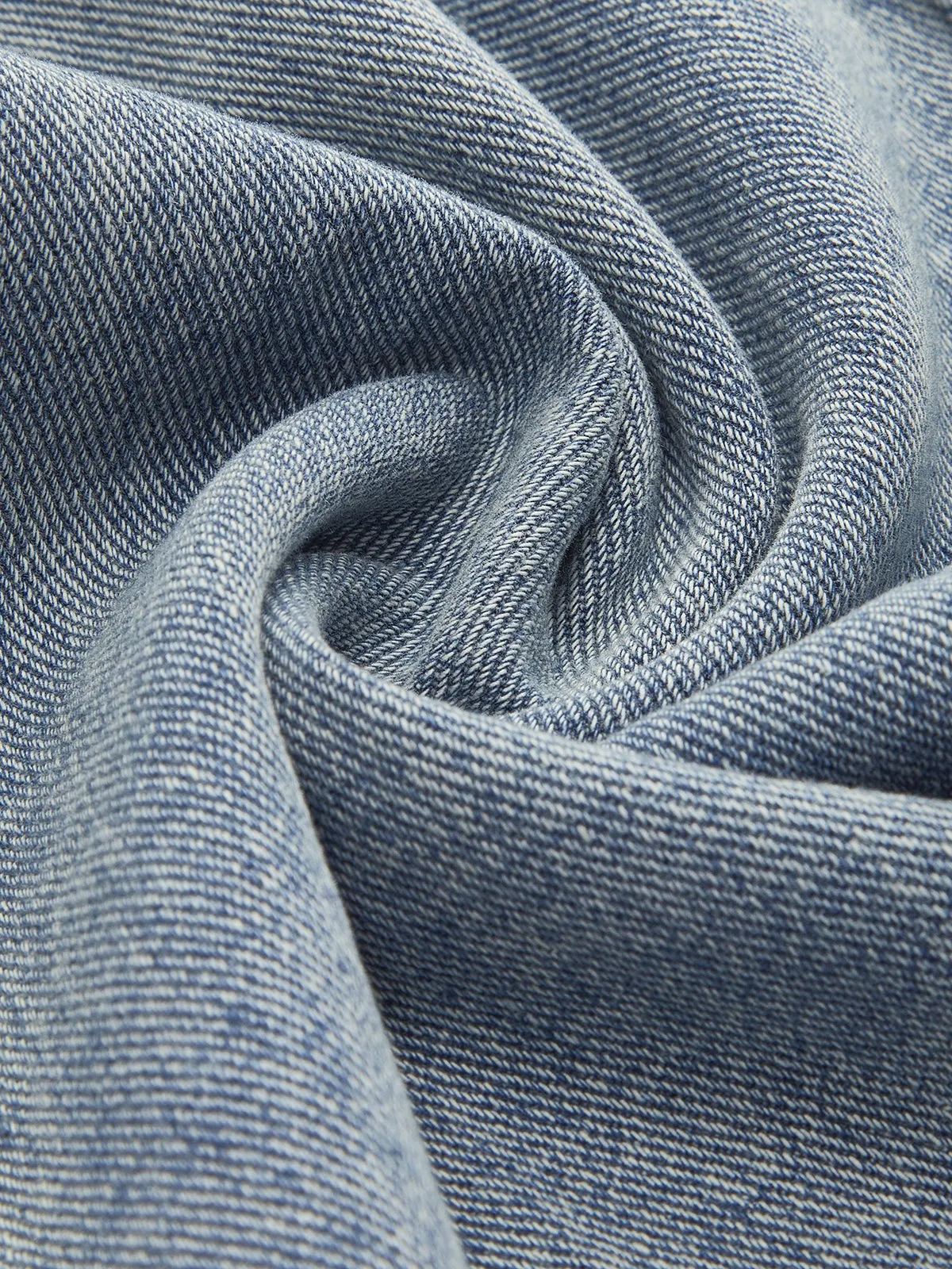 Mid-Waist Bow-Decor Denim Jeans sold by COMMENSE product image thumbnail 4