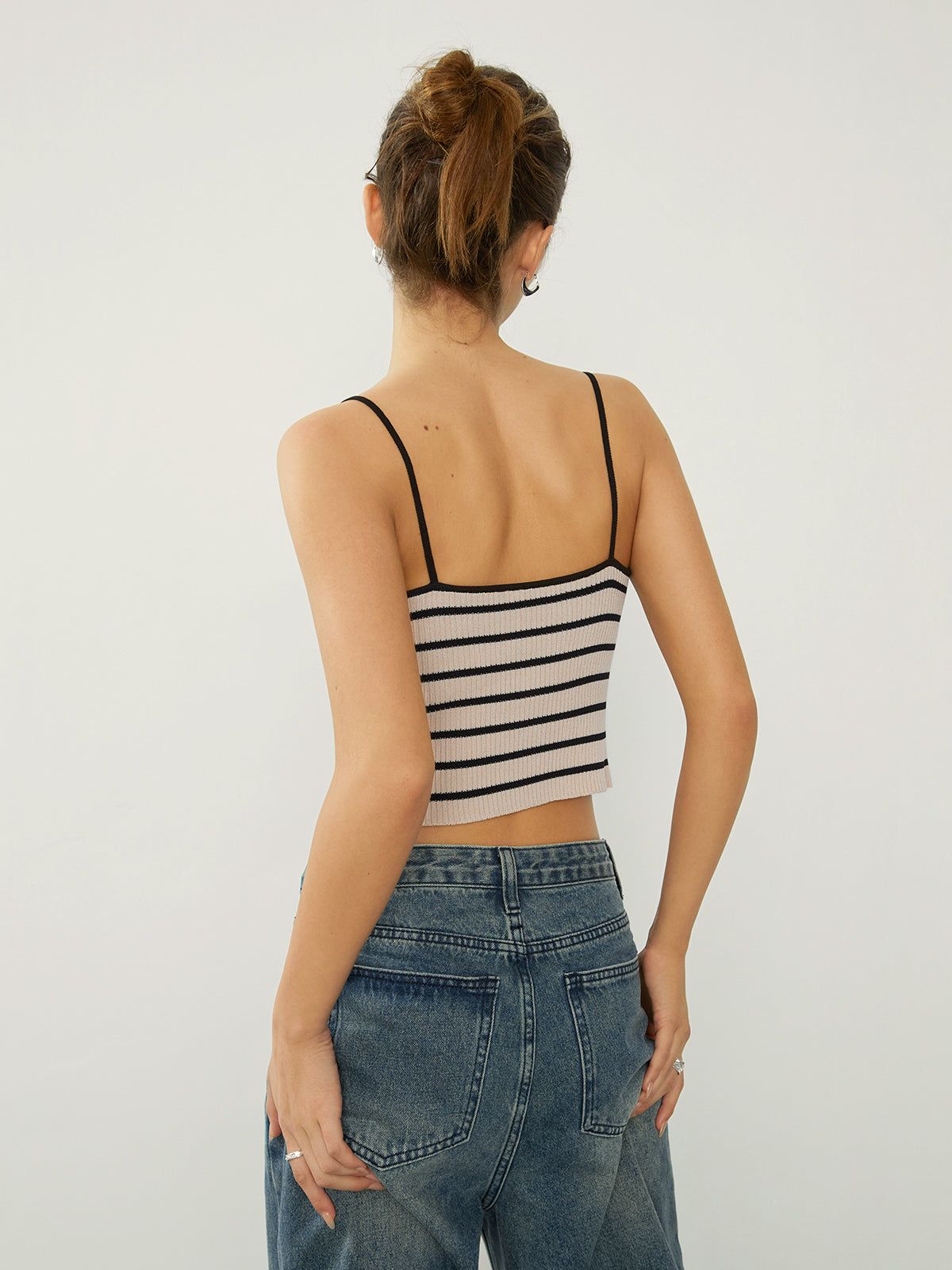 Stripe Crop Cami Top sold by COMMENSE product image thumbnail 5