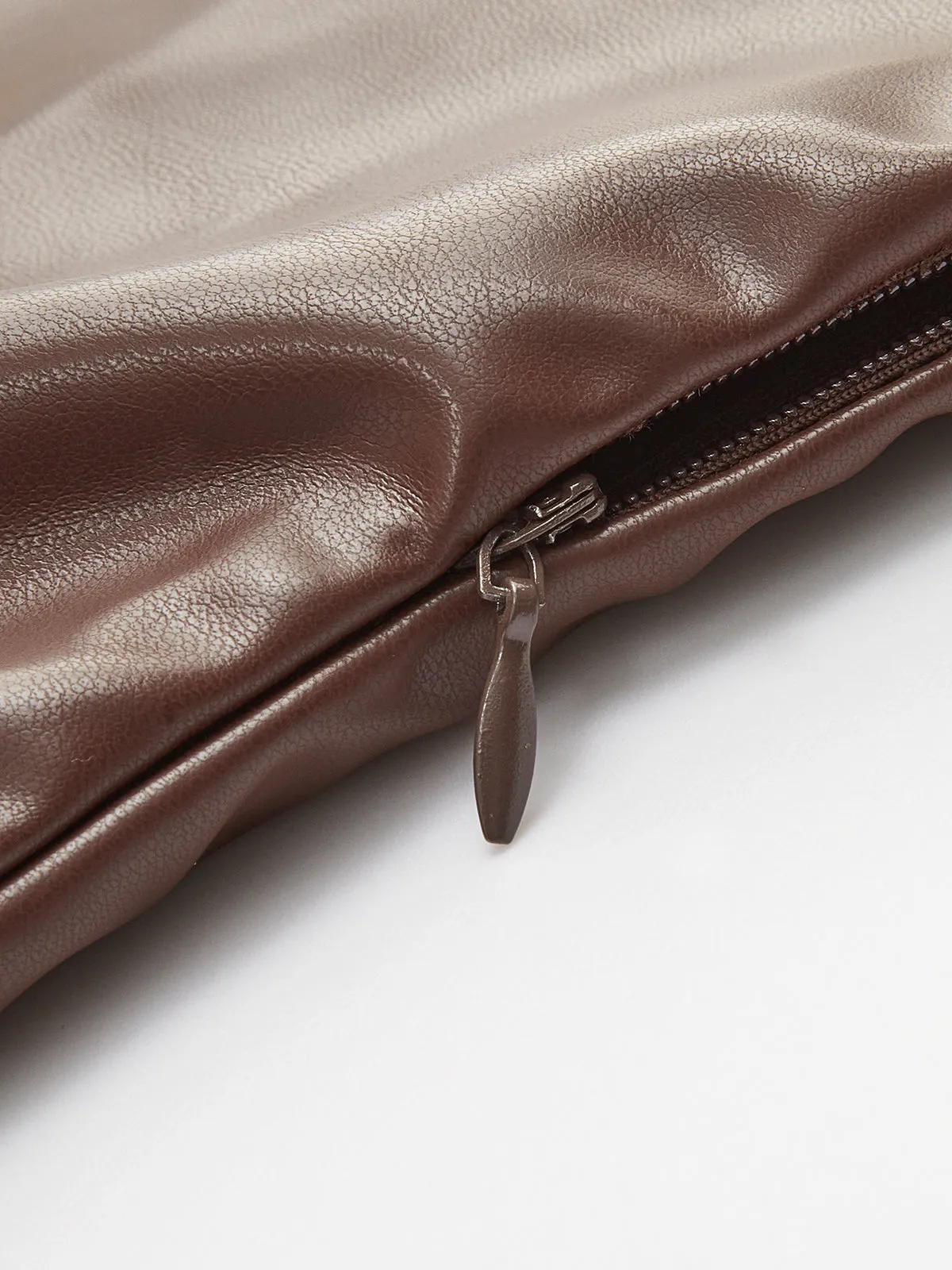 Faux Leather One-Shoulder Zipper Tank Dress sold by COMMENSE product image thumbnail 2